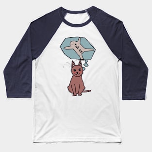 Rugowner: Funny Cat Baseball T-Shirt